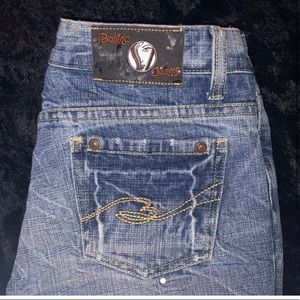 Low - Waisted Skinny Bell Bottom Jeans